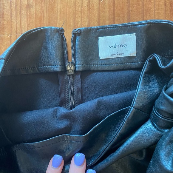 Wilfred pleather tie mini skirt - Picture 2 of 2